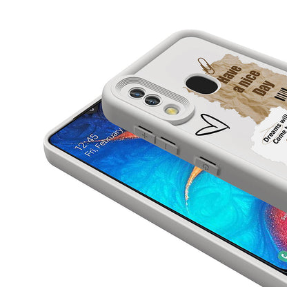 Galaxy A30 Kılıf Kamera Korumalı Baskılı Arka Yüzey Zore Klas Kapak Siyah