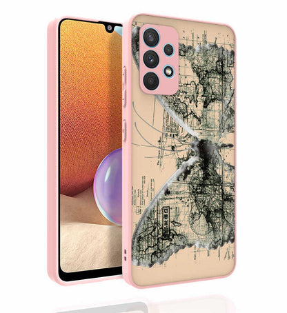 Galaxy A32 4G Kılıf Desenli Kamera Korumalı Parlak Zore Nora Kapak