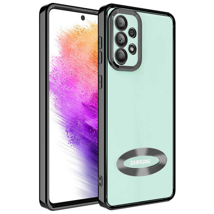 Galaxy A32 4G Kılıf Kamera Korumalı Logo Gösteren Zore Omega Kapak