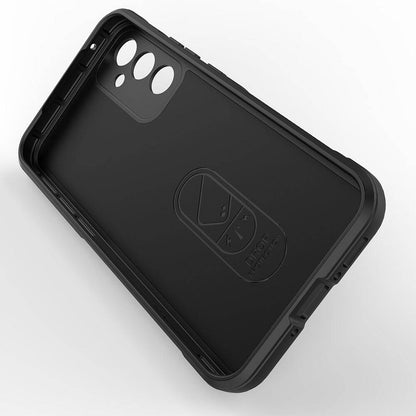 Galaxy A34 Kılıf Esnek TPU Oyuklu Arka Yüzey Tasarımlı Zore Etnik Silikon Kapak Lacivert