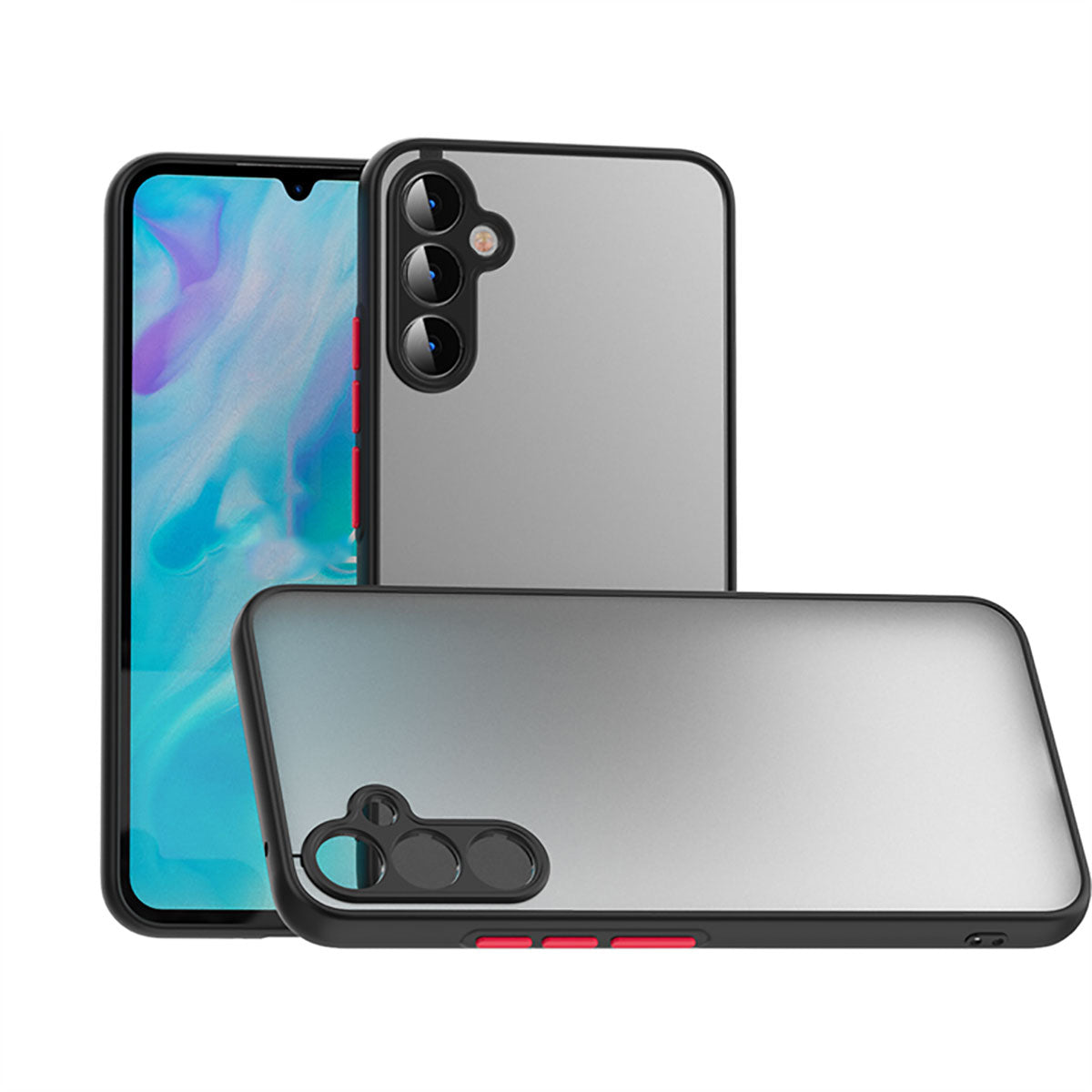 Galaxy A34 Kılıf Zore Hux Kapak Lacivert