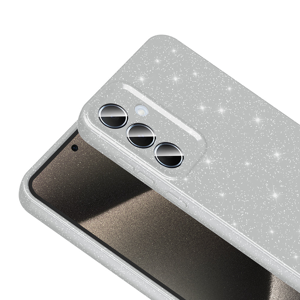 Galaxy A35 Kılıf Kamera Korumalı Simli Lüks Zore Koton Kapak Siyah