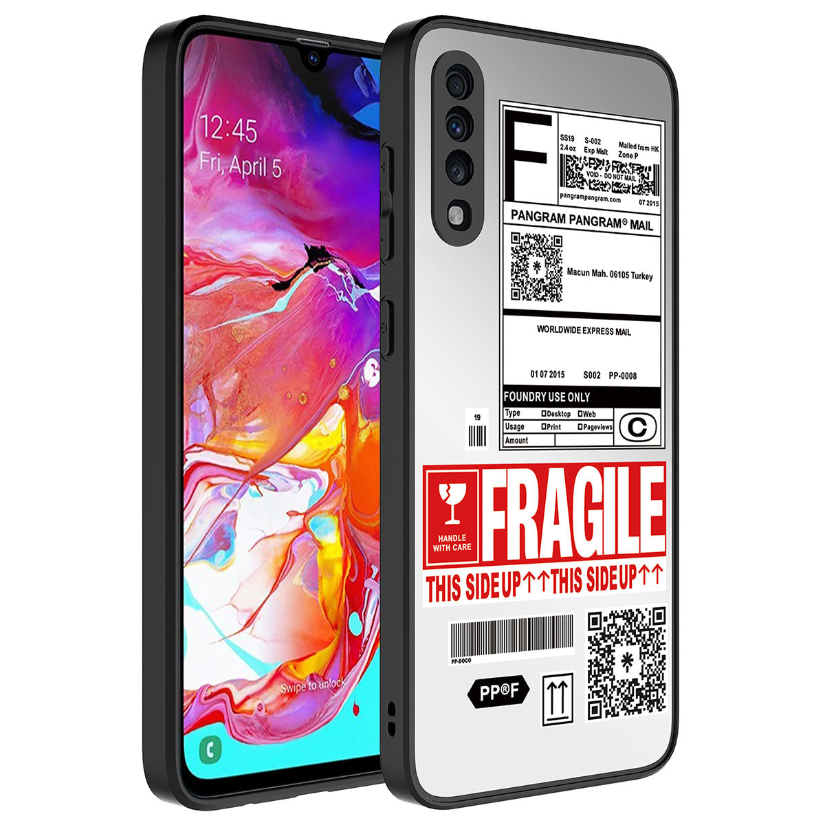 Galaxy A50 Kılıf Aynalı Desenli Kamera Korumalı Parlak Zore Mirror Kapak Fragile