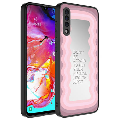 Galaxy A50 Kılıf Aynalı Desenli Kamera Korumalı Parlak Zore Mirror Kapak Ayna