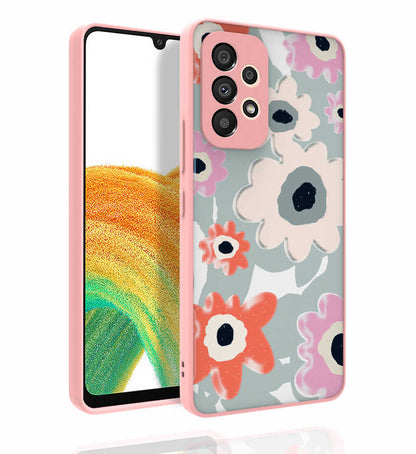 Galaxy A53 5G Kılıf Desenli Kamera Korumalı Parlak Zore Nora Kapak
