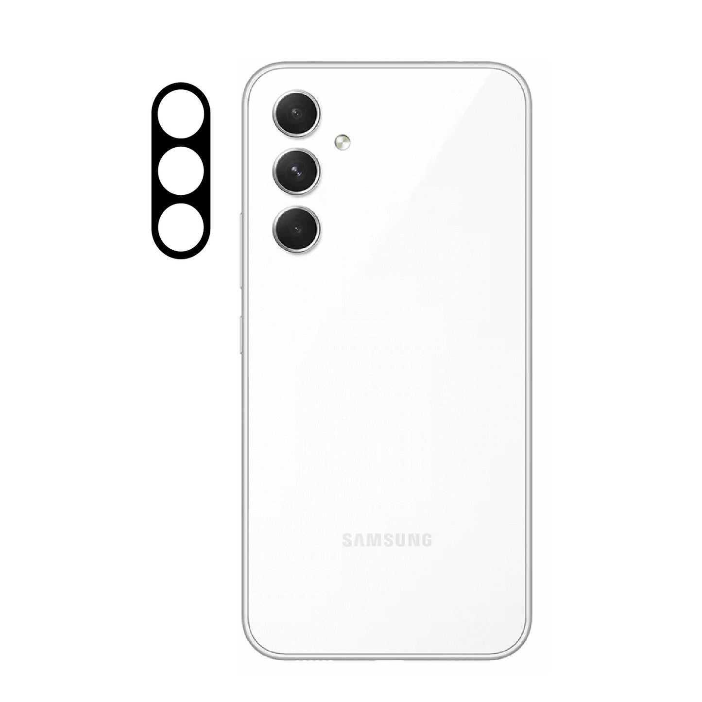 Galaxy A54 Zore 3D Kamera Camı Siyah