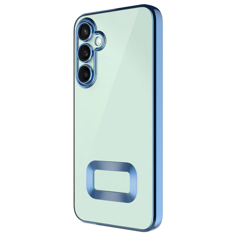 Galaxy A55 Kılıf Kamera Korumalı Logo Gösteren Zore Omega Kapak Rose Gold