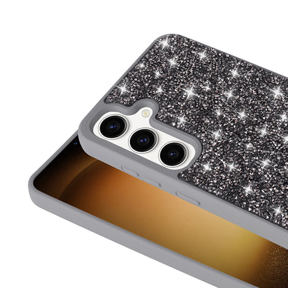 Galaxy A55 Kılıf Parlak Taşlı Tasarım Zore Pırlanta Kapak Gri