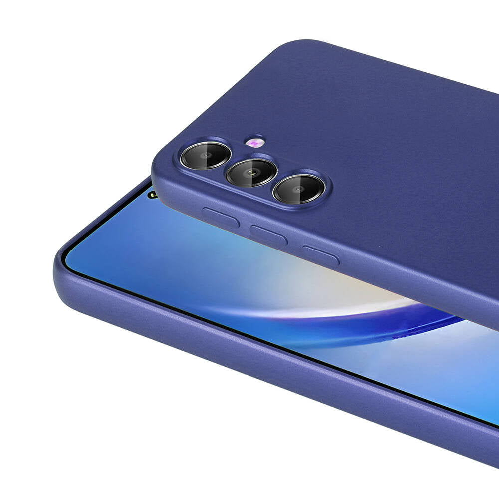 Galaxy A55 Kılıf Zore Premier Silikon Kapak Mürdüm