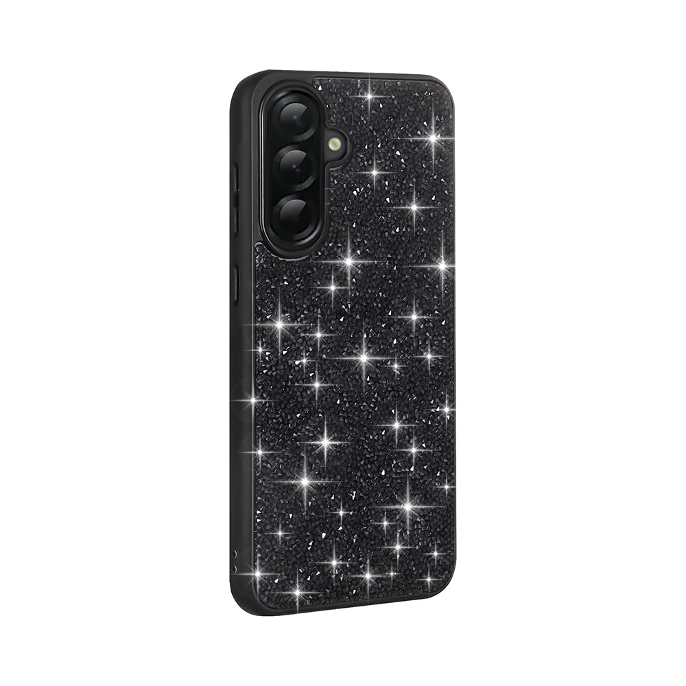 Galaxy A56 Kılıf Parlak Taşlı Tasarım Zore Pırlanta Kapak Gri