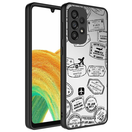 Galaxy A73 Kılıf Aynalı Desenli Kamera Korumalı Parlak Zore Mirror Kapak Seyahat