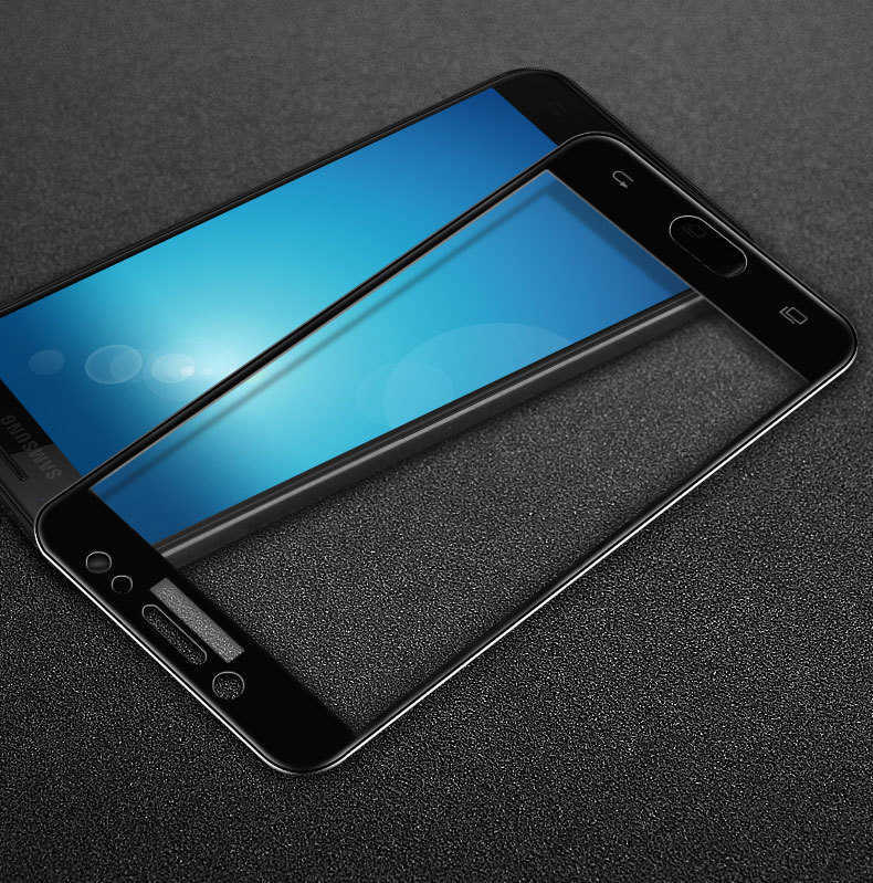 Galaxy C7 Pro Zore Ekranı Tam Kaplayan Düz Cam Koruyucu