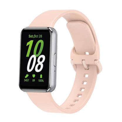 Galaxy Fit 3 Silikon Kordon Zore KRD-110 Strap Kayış Pembe