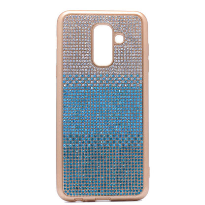 Galaxy J8 Kılıf Zore Mat Lazerli Taşlı Silikon
