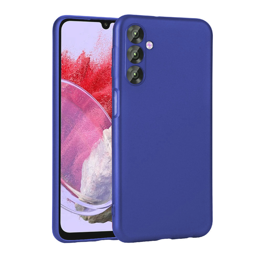 Galaxy M34 5G Kılıf Zore Premier Silikon Kapak Saks Mavi