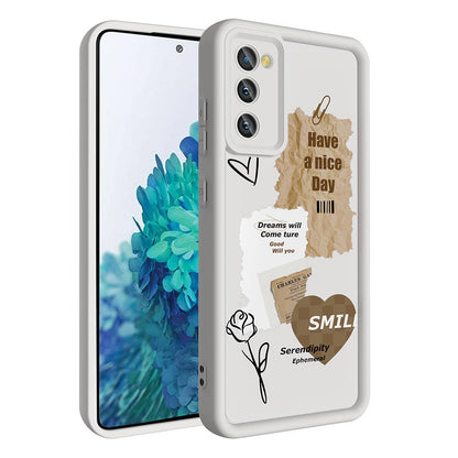 Galaxy S20 FE Kılıf Kamera Korumalı Baskılı Arka Yüzey Zore Klas Kapak Koyu Kahve