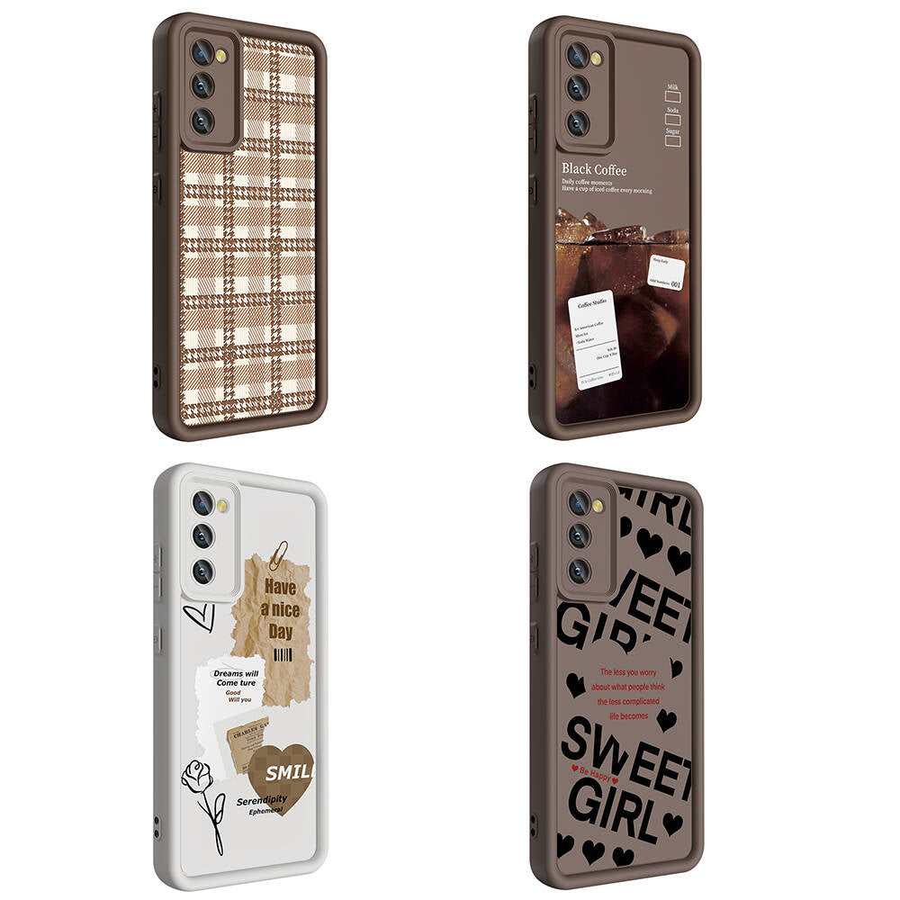 Galaxy S20 FE Kılıf Kamera Korumalı Baskılı Arka Yüzey Zore Klas Kapak Siyah