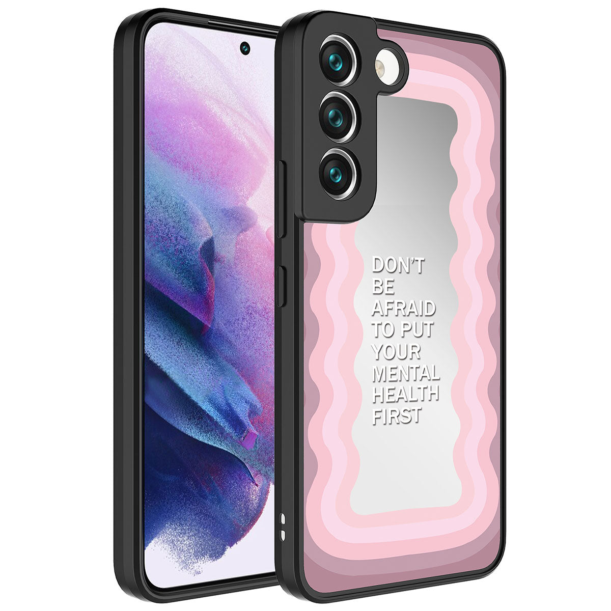 Galaxy S21 FE Kılıf Aynalı Desenli Kamera Korumalı Parlak Zore Mirror Kapak Ayna