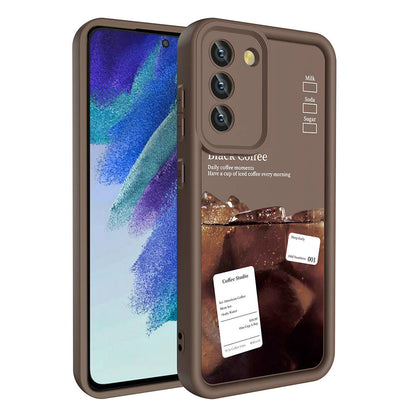 Galaxy S21 FE Kılıf Kamera Korumalı Baskılı Arka Yüzey Zore Klas Kapak Beyaz