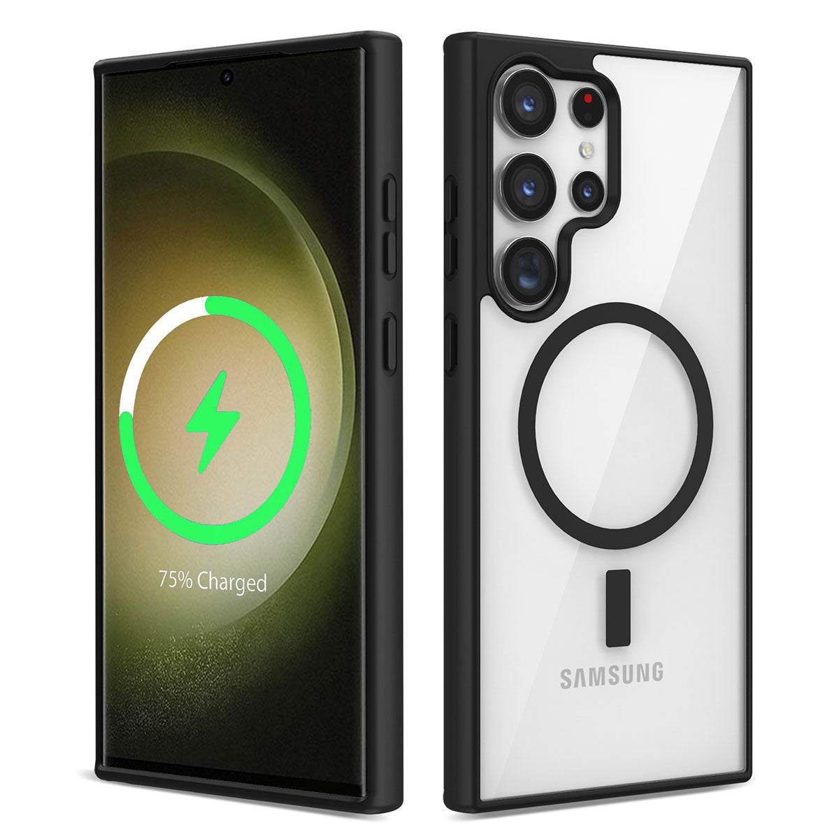 Galaxy S22 Ultra Kılıf M-safe Wireless Şarj Özellikli Silikon Zore Ege Kapak
