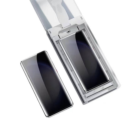 Galaxy S22 Ultra Zore Uygulama Aparatlı 6in1 Easy Privacy Body Ekran Koruyucu Siyah