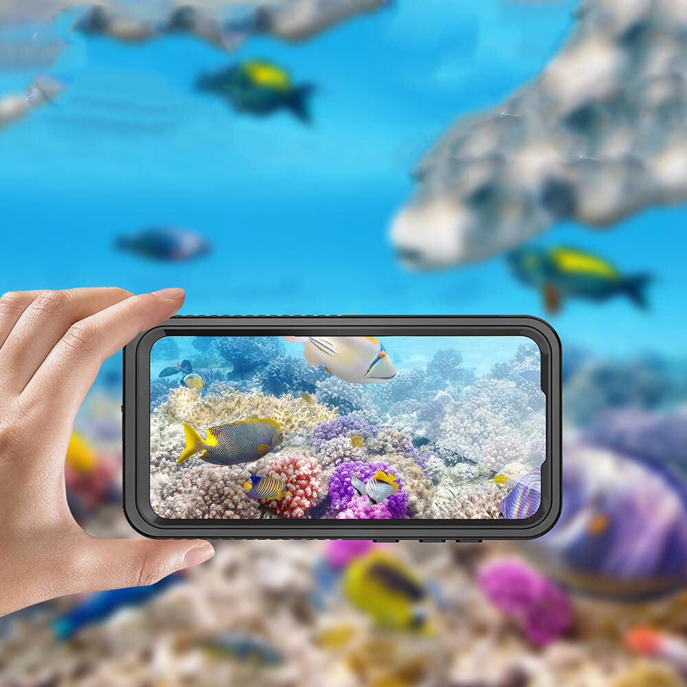 Galaxy S23 FE Kılıf 1-1 Su Geçirmez Kılıf Siyah