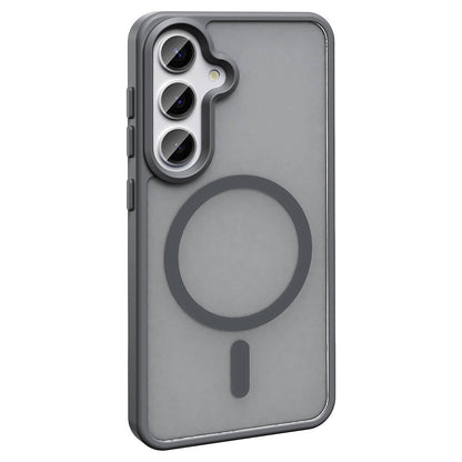 Galaxy S23 FE Kılıf M-safe Şarj Özellikli Mat Arka Yüzey Zore Sio Kapak Koyu Yeşil