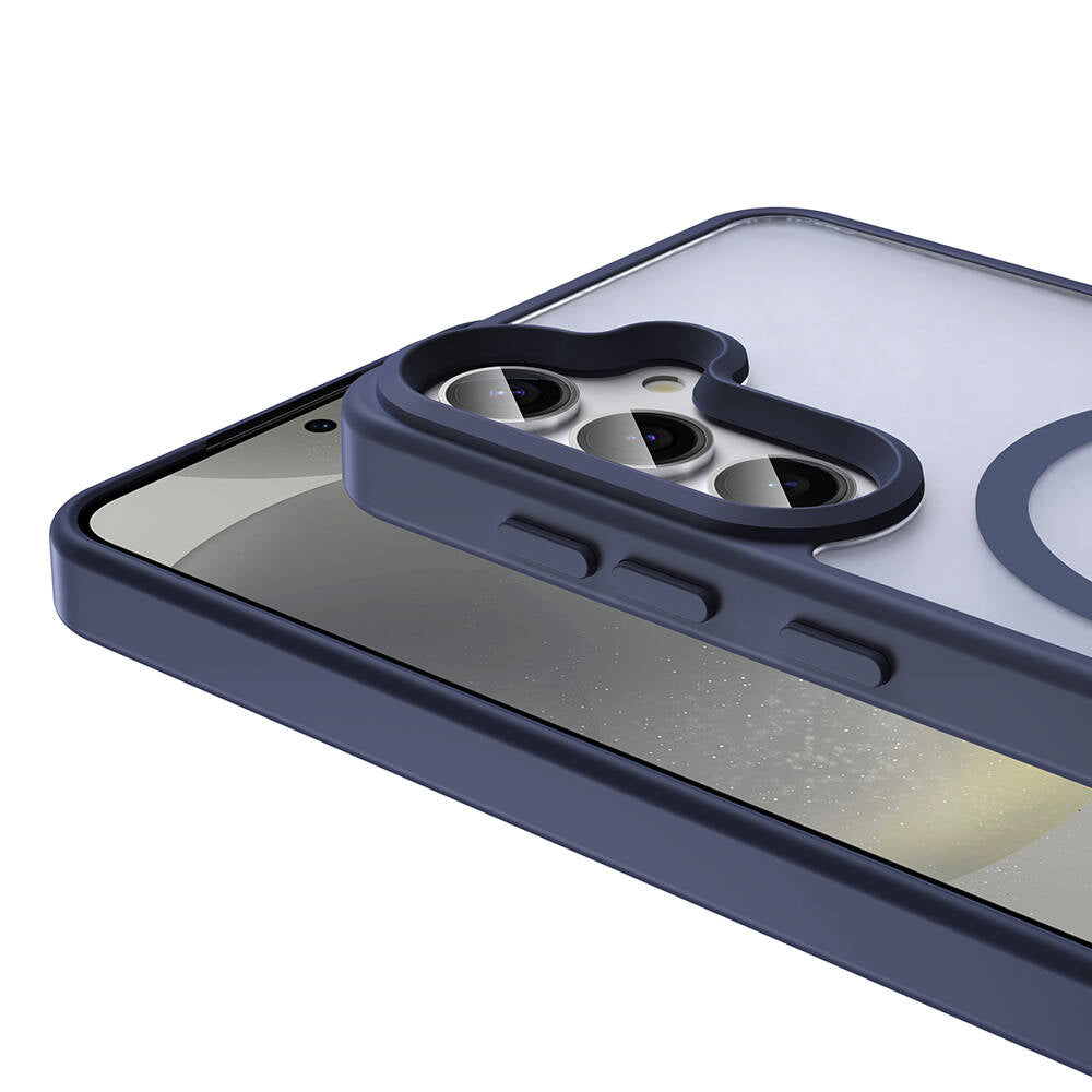 Galaxy S23 FE Kılıf M-safe Şarj Özellikli Mat Arka Yüzey Zore Sio Kapak Siyah