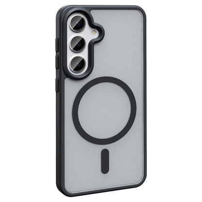 Galaxy S23 FE Kılıf M-safe Şarj Özellikli Mat Arka Yüzey Zore Sio Kapak Derin Mor