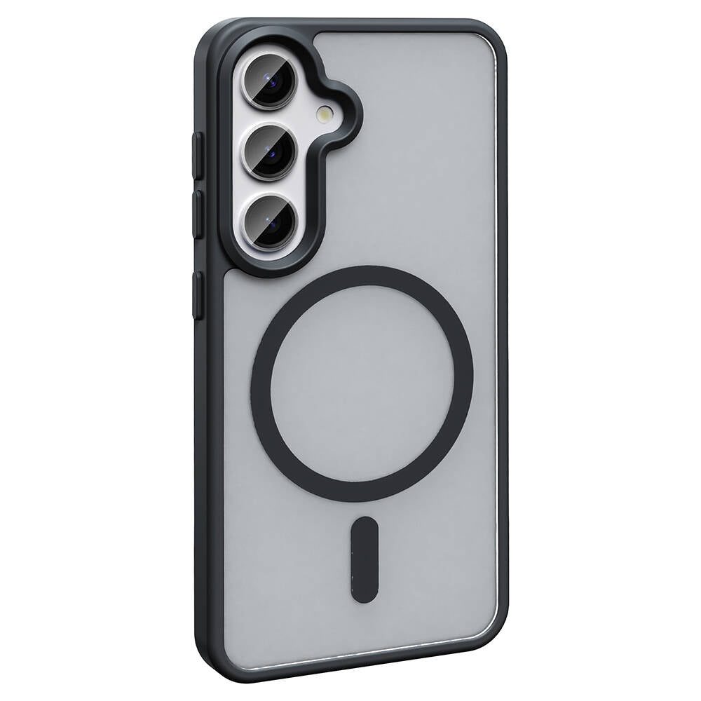 Galaxy S23 FE Kılıf M-safe Şarj Özellikli Mat Arka Yüzey Zore Sio Kapak Lacivert