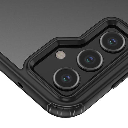 Galaxy S23 FE Kılıf Sert PC Arka Yüzey Wireless Şarj Özellikli Zore Flet M-safe Kapak Renksiz