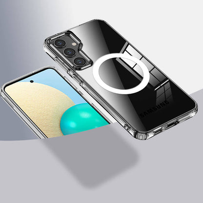 Galaxy S23 FE Kılıf Sert PC Arka Yüzey Wireless Şarj Özellikli Zore Flet M-safe Kapak Siyah