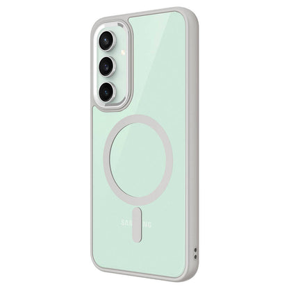 Galaxy S23 FE Kılıf Wireless Şarj Özellikli Zore Krom M-safe Silikon Kapak Siyah