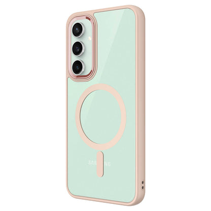 Galaxy S23 FE Kılıf Wireless Şarj Özellikli Zore Krom M-safe Silikon Kapak Derin Mor