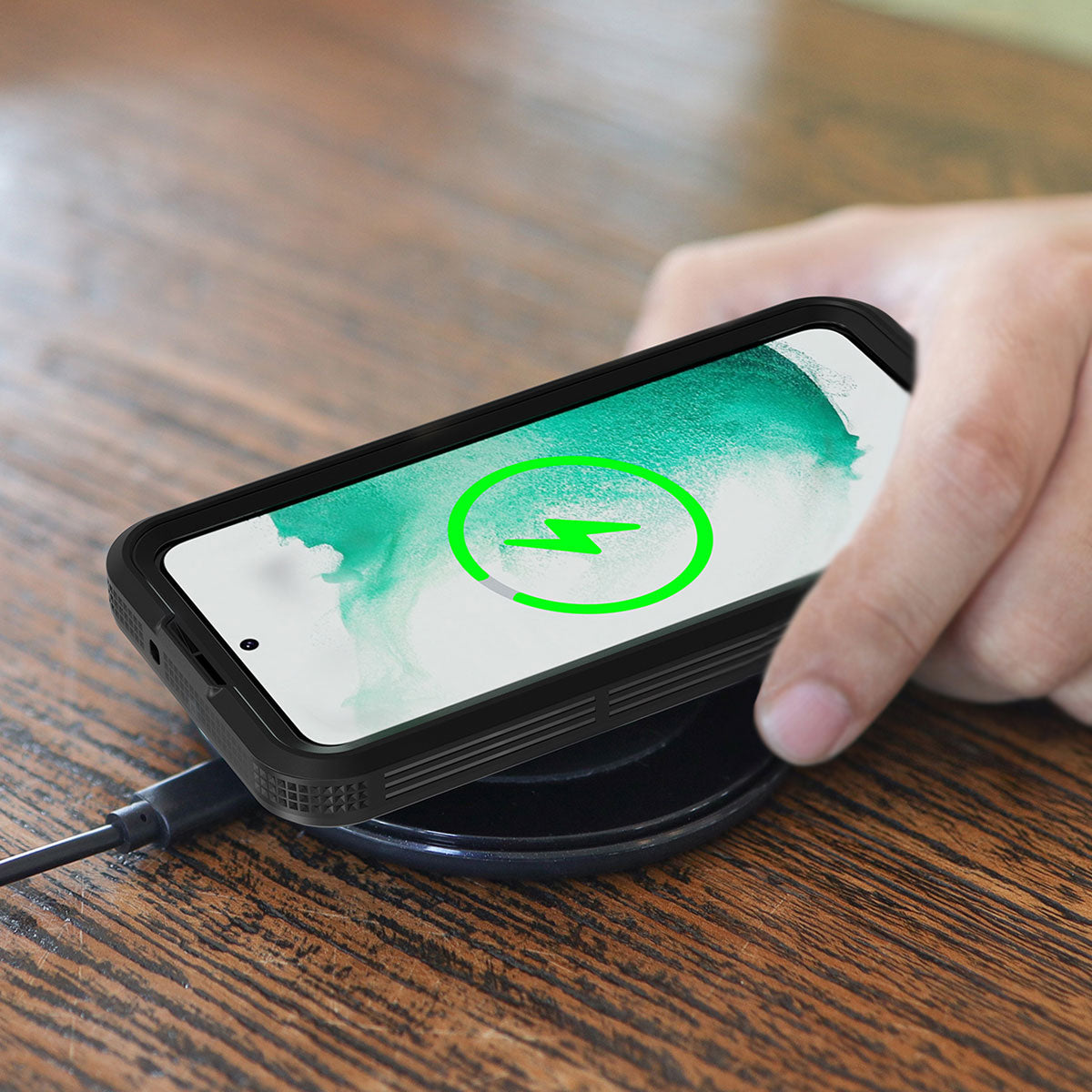 Galaxy S23 Kılıf 1-1 Su Geçirmez Kılıf Siyah