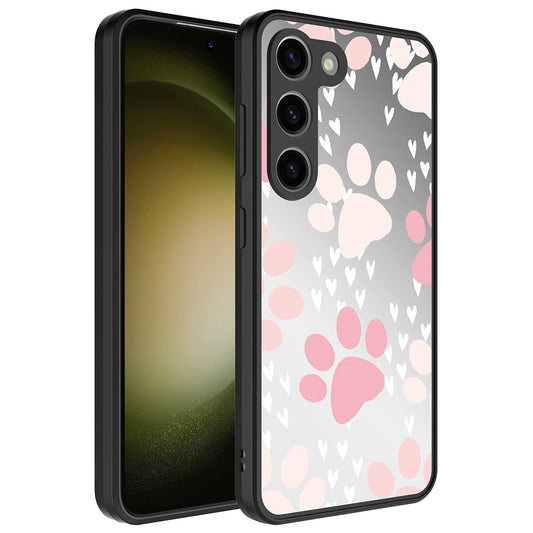 Galaxy S23 Kılıf Aynalı Desenli Kamera Korumalı Parlak Zore Mirror Kapak Pati