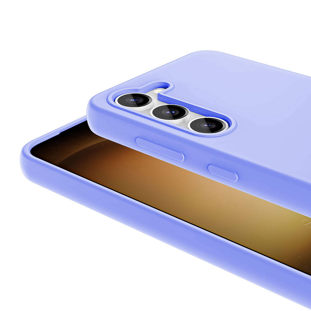 Galaxy S23 Kılıf M-safe Şarj Özellikli Sıvı Teknolojili Silinebilir Sert Zore Kivi Kapak Lila