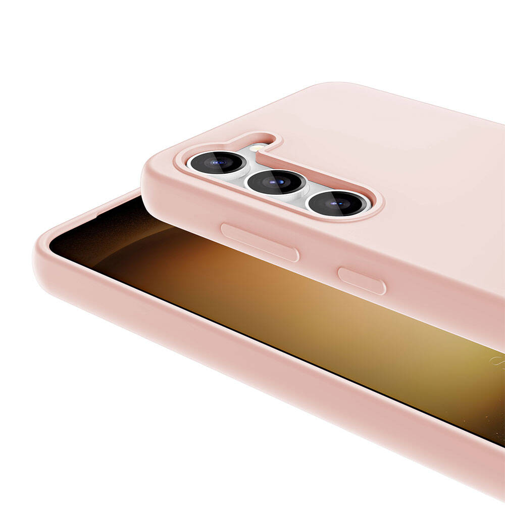 Galaxy S23 Kılıf M-safe Şarj Özellikli Sıvı Teknolojili Silinebilir Sert Zore Kivi Kapak Lila