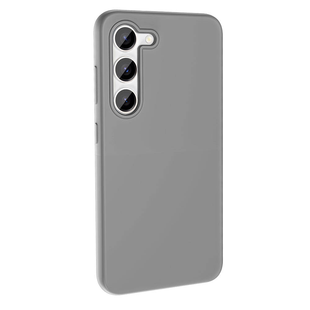 Galaxy S23 Kılıf M-safe Şarj Özellikli Sıvı Teknolojili Silinebilir Sert Zore Kivi Kapak Lila