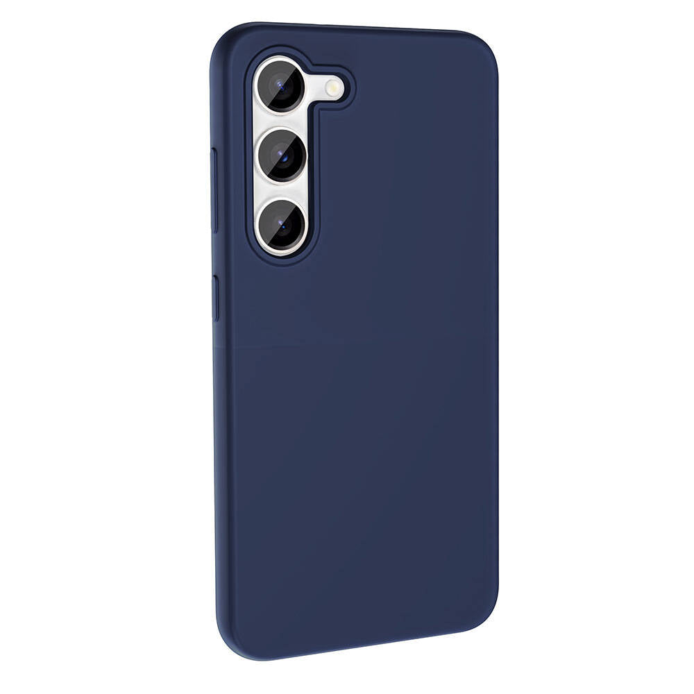 Galaxy S23 Kılıf M-safe Şarj Özellikli Sıvı Teknolojili Silinebilir Sert Zore Kivi Kapak Pembe