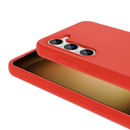 Galaxy S23 Kılıf M-safe Şarj Özellikli Sıvı Teknolojili Silinebilir Sert Zore Kivi Kapak Pembe