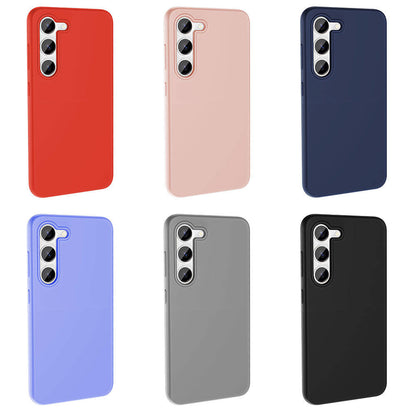 Galaxy S23 Kılıf M-safe Şarj Özellikli Sıvı Teknolojili Silinebilir Sert Zore Kivi Kapak Pembe