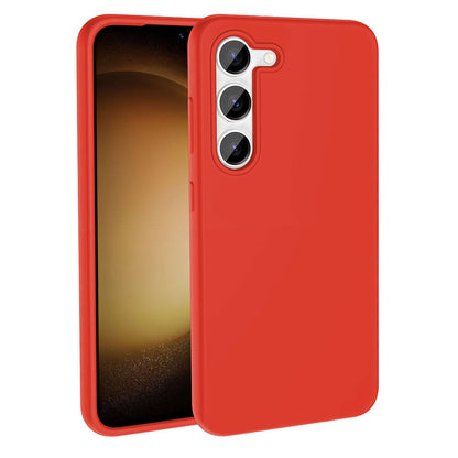 Galaxy S23 Kılıf M-safe Şarj Özellikli Sıvı Teknolojili Silinebilir Sert Zore Kivi Kapak Kırmızı