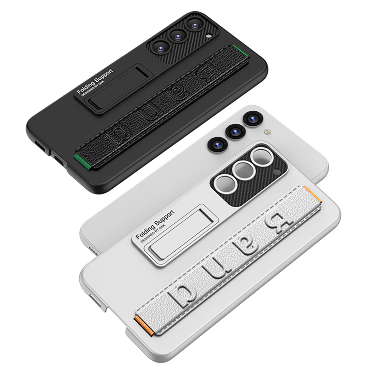 Galaxy S23 Kılıf Standlı El Tutacaklı Zore Band Kapak Gümüş