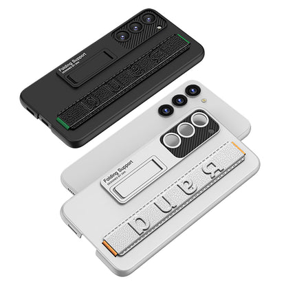 Galaxy S23 Kılıf Standlı El Tutacaklı Zore Band Kapak Gümüş