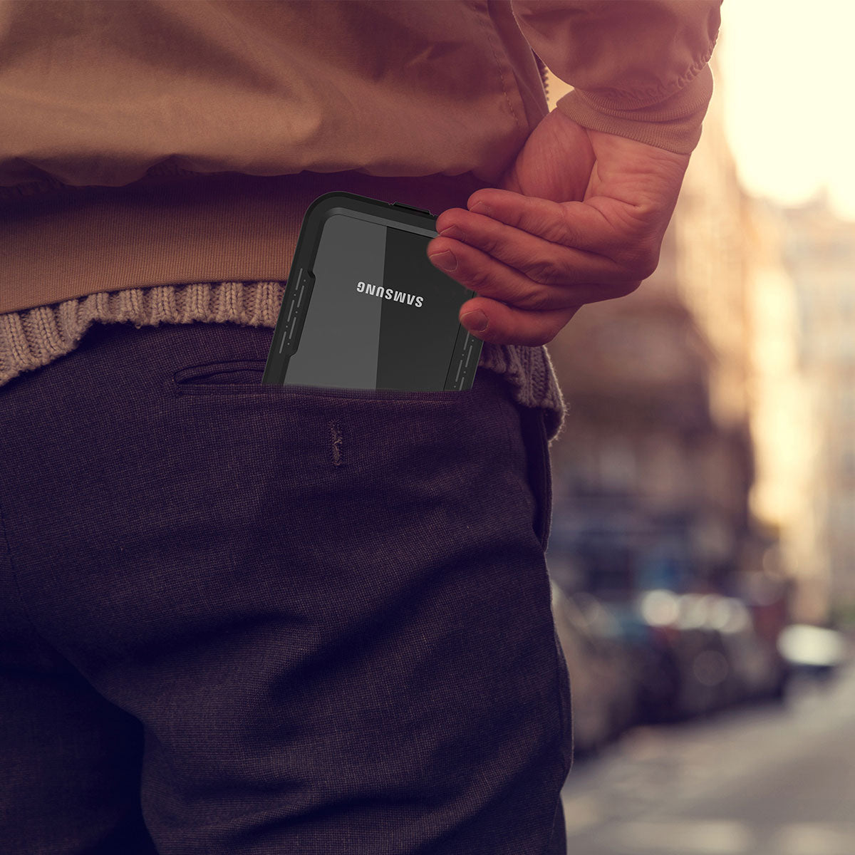 Galaxy S23 Plus Kılıf 1-1 Su Geçirmez Kılıf Siyah