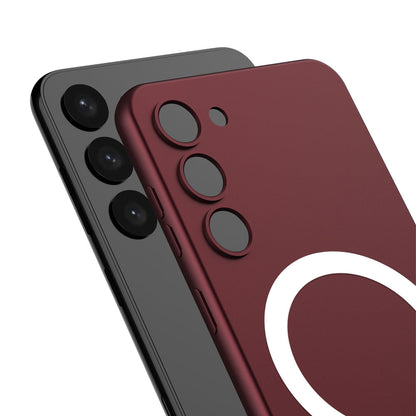 Galaxy S23 Plus Kılıf Wireless Şarj Özellikli Zore Kıpta M-safe Silikon Kapak Yeşil