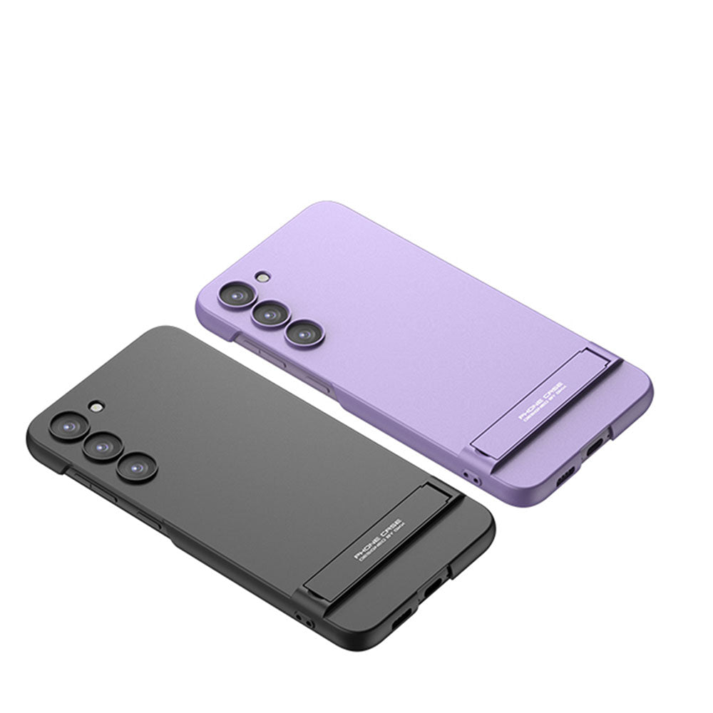 Galaxy S23 Plus Kılıf Zore Kamera Korumalı Dikey Standlı Ays Kapak Siyah