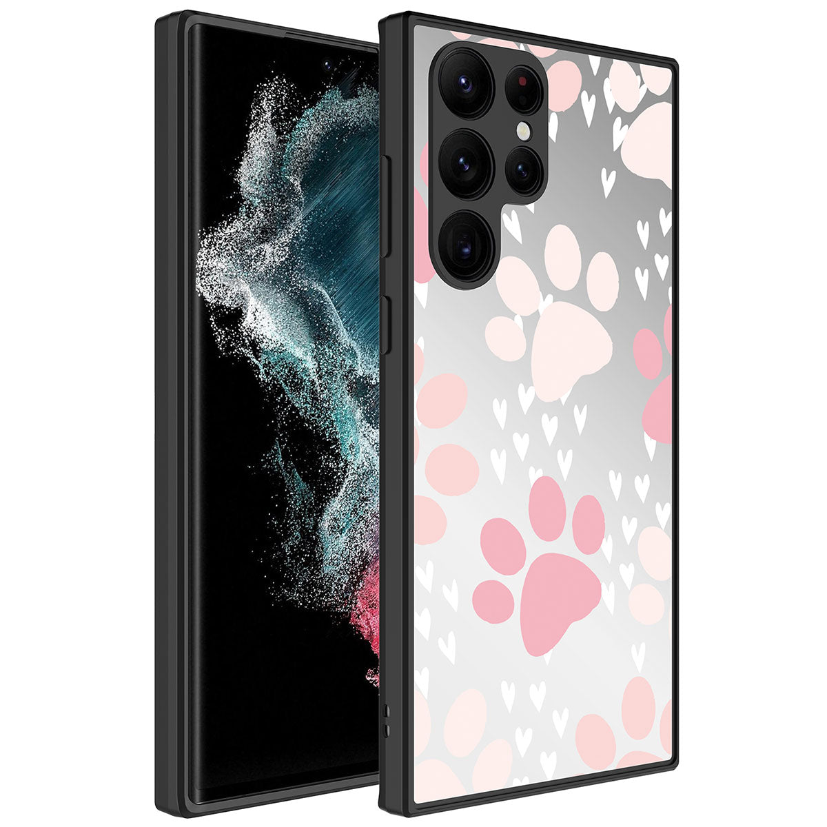 Galaxy S23 Ultra Kılıf Aynalı Desenli Kamera Korumalı Parlak Zore Mirror Kapak Pati