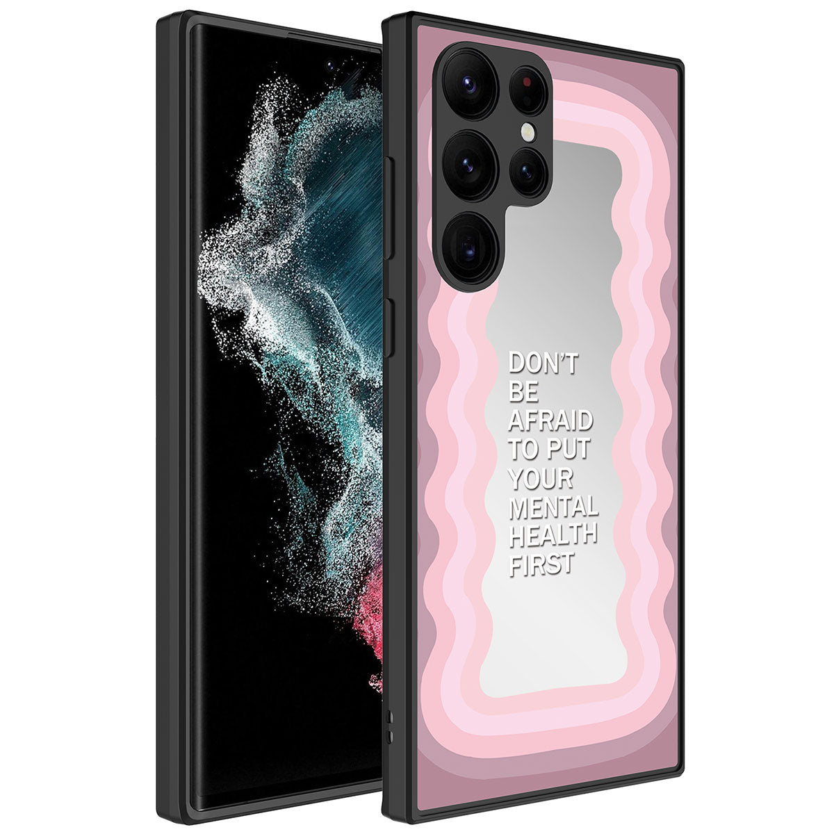 Galaxy S23 Ultra Kılıf Aynalı Desenli Kamera Korumalı Parlak Zore Mirror Kapak Ayna